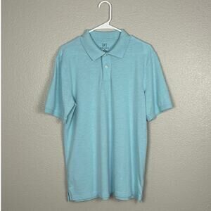 George Size M Light Blue Men’s Short Sleeved Polyester Cotton Blend Polo Shirt